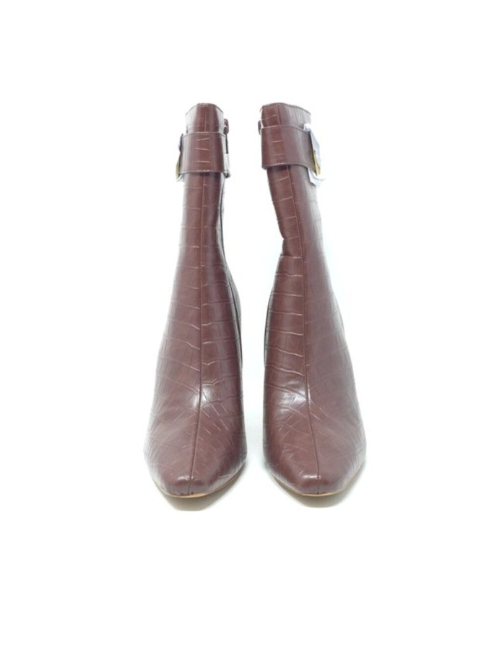 Journee Collection Elanie Brown Ankle Boots 7.5M - Picture 3 of 14